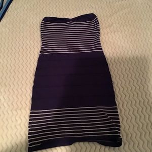 New York strapless bodycon dress
